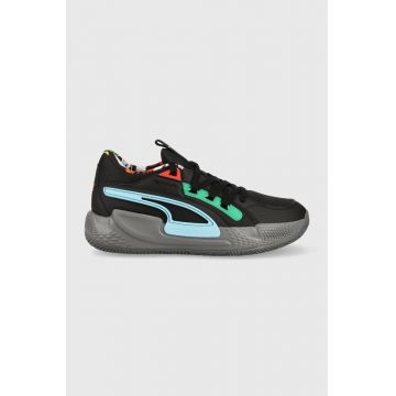 Puma pantofi de antrenament Court Rider Chaos Block Party culoarea negru