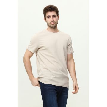 Tricou de bumbac texturat