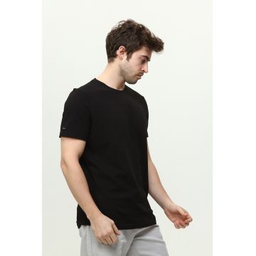Tricou de bumbac texturat
