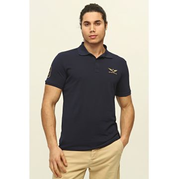 Tricou polo de pique de bumbac New Salda