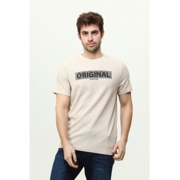 Tricou texturat de bumbac