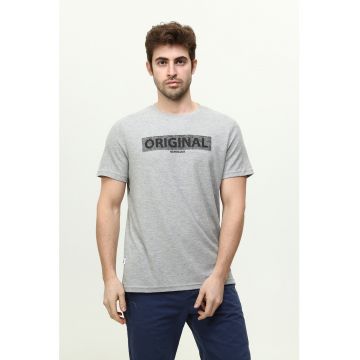 Tricou texturat de bumbac