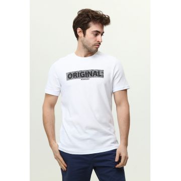 Tricou texturat de bumbac