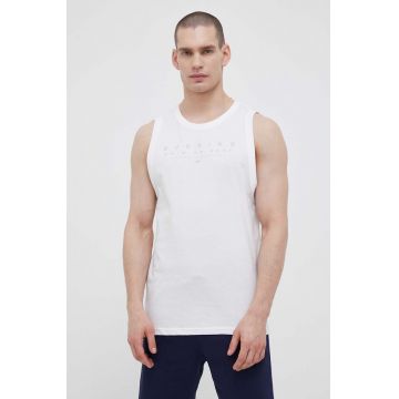 4F tricou din bumbac culoarea alb