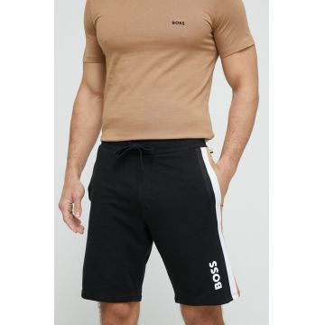 BOSS pantaloni scurți de lounge culoarea negru