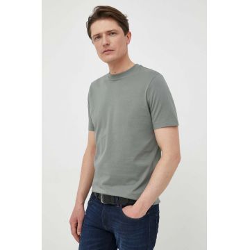BOSS tricou din bumbac barbati, culoarea negru, neted, 50468347