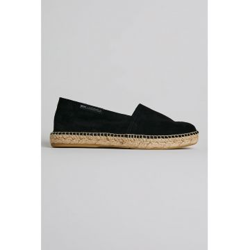 Espadrile de piele intoarsa