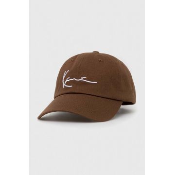 Karl Kani șapcă de baseball din bumbac culoarea maro, modelator