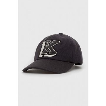 Karl Kani șapcă de lana culoarea gri, modelator