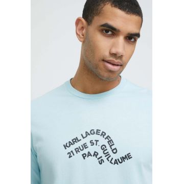 Karl Lagerfeld tricou din bumbac modelator
