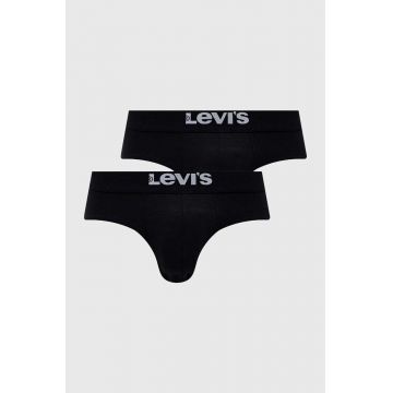 Levi's slip 2-pack barbati, culoarea negru