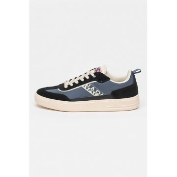 Pantofi sport de piele intoarsa si material textil Bark - Bleumarin