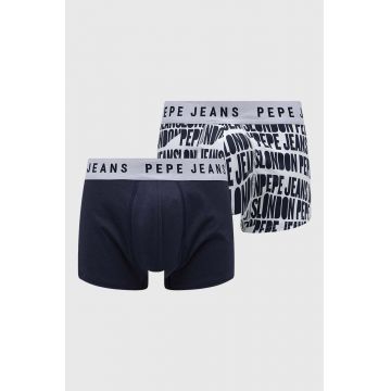 Pepe Jeans boxeri 2-pack barbati, culoarea albastru marin