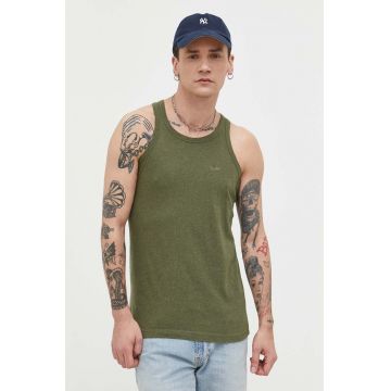 Superdry tricou din bumbac culoarea verde
