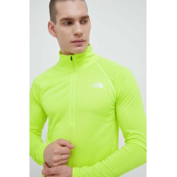 The North Face hanorac Flex II culoarea galben, neted