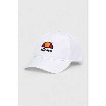 Ellesse sapca culoarea alb, cu imprimeu