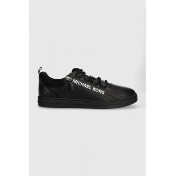 Michael Kors sneakers din piele Keating Zip culoarea negru, 42S3KEFS8L