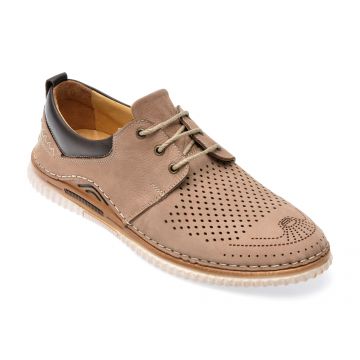 Pantofi BRAVELLI gri, 11200, din nabuc