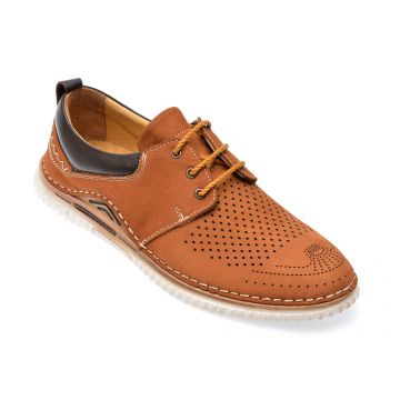 Pantofi BRAVELLI maro, 11200, din nabuc