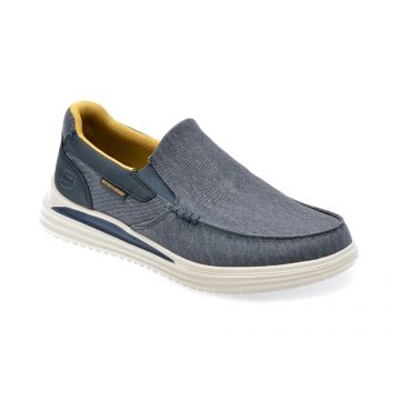 Pantofi SKECHERS bleumarin, PROVEN, din material textil
