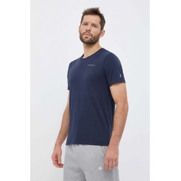 Peak Performance tricou barbati, culoarea albastru marin, neted