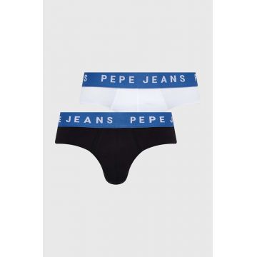 Pepe Jeans slip 2-pack barbati, culoarea alb