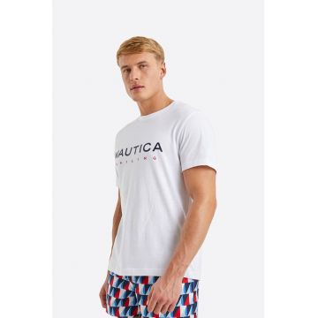 Tricou din bumbac cu imprimeu logo Jax