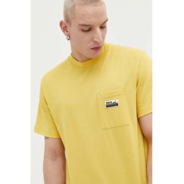 Deus Ex Machina tricou barbati, culoarea galben, neted