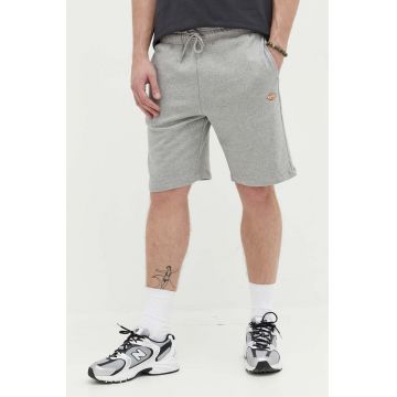 Dickies pantaloni scurti din bumbac culoarea gri, melanj