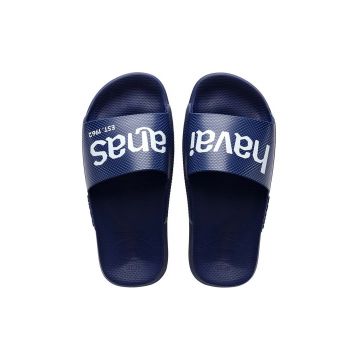 Havaianas papuci SLIDE CLASSIC LOGOMANIA culoarea albastru marin, 4148124.0555