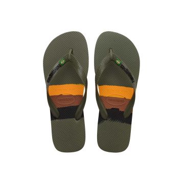 Havaianas slapi BRASIL TECH culoarea verde, 4147239.0869