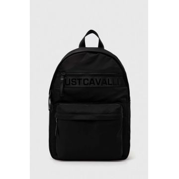 Just Cavalli rucsac barbati, culoarea negru, mare, neted