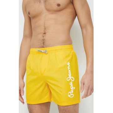 Pepe Jeans pantaloni scurti de baie Finnick culoarea galben