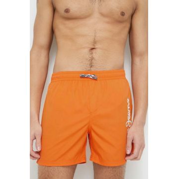 Pepe Jeans pantaloni scurti de baie Finnick culoarea portocaliu