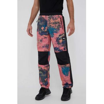 The North Face pantaloni de trening culoarea roz, modelator
