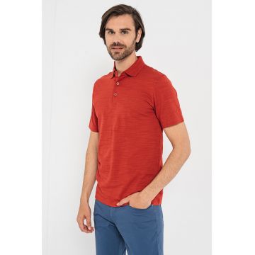 Tricou polo cu detaliu logo discret