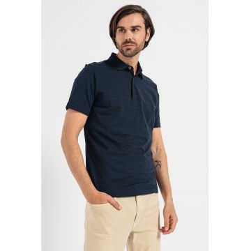 Tricou polo cu detaliu logo discret