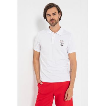 Tricou polo cu logo pe piept