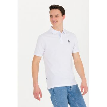 Tricou polo de bumbac cu logo discret