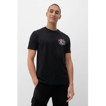 Tricou regular fit cu imprimeu pe partea din spate