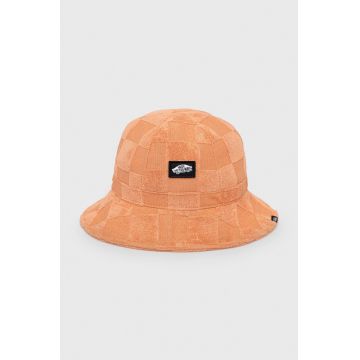 Vans palarie din bumbac culoarea portocaliu, bumbac