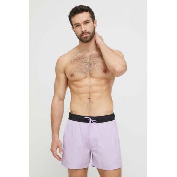 4F pantaloni scurti de baie culoarea violet