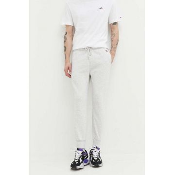 Abercrombie & Fitch pantaloni de trening culoarea gri, cu imprimeu