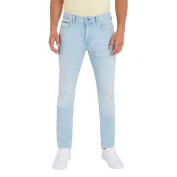 Blugi skinny cu aspect decolorat