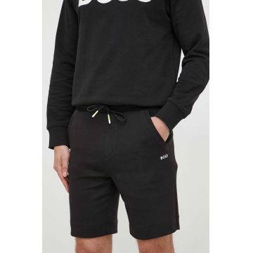 BOSS pantaloni scurti BOSS GREEN barbati, culoarea negru