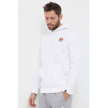 Ellesse bluză barbati, culoarea alb, cu glugă, cu imprimeu shs02216-athlGREY