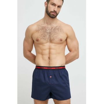 HUGO boxeri de bumbac 2-pack culoarea verde