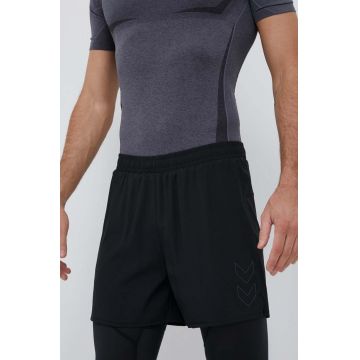 Hummel pantaloni scurți de antrenament Fast culoarea negru