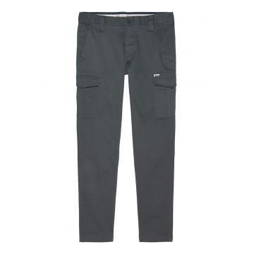 Pantaloni cargo cu talie medie