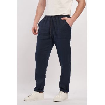 Pantaloni de in cu snur in talie